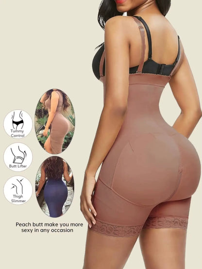 Faja Feelingirl Shapewear for Women Tummy Control Fajas Post Surgery Compression Body Shaper with Open Crotch