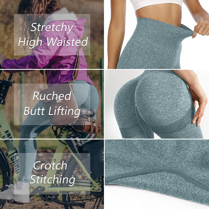 Elevate Your Workout with High Waisted Tummy Control Leggings - Butt Lifting Yoga Pants for Ultimate Comfort and Style
