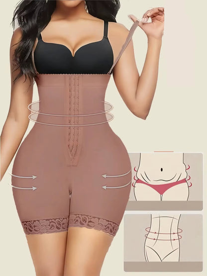 Faja Feelingirl Shapewear for Women Tummy Control Fajas Post Surgery Compression Body Shaper with Open Crotch