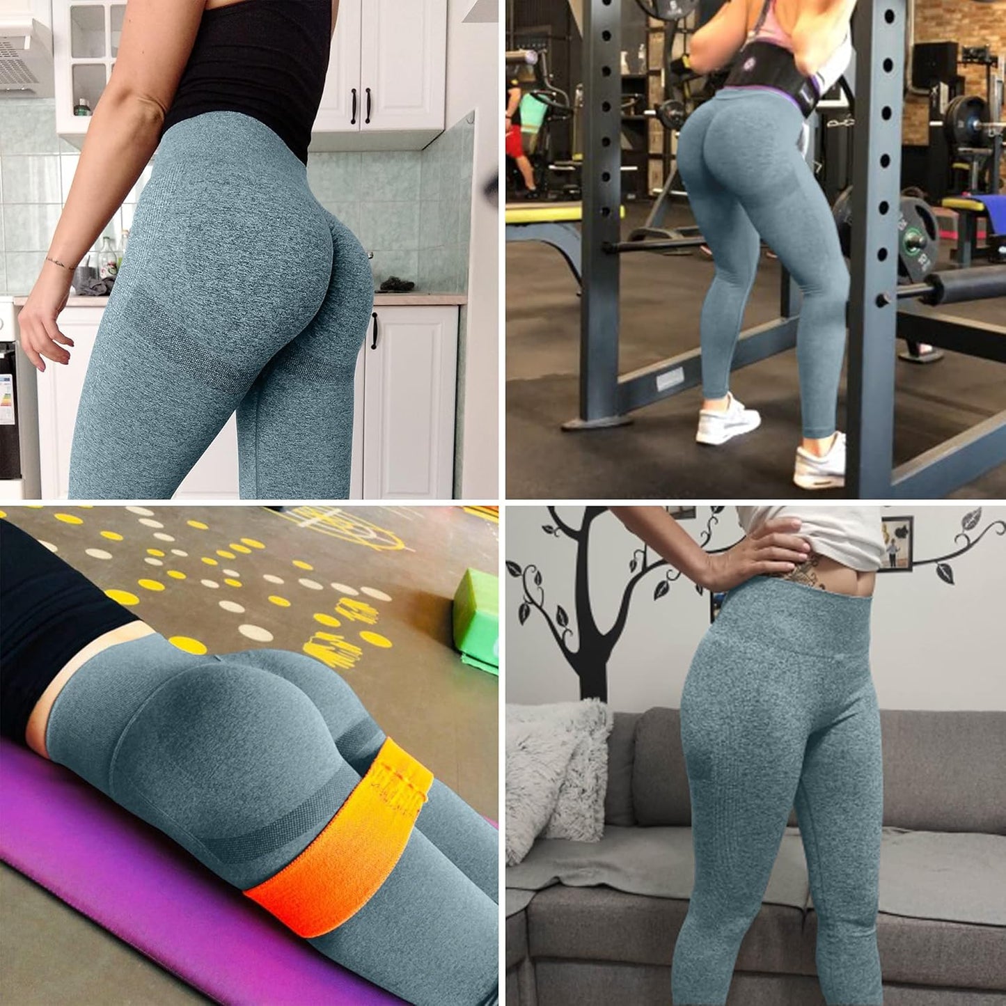 Elevate Your Workout with High Waisted Tummy Control Leggings - Butt Lifting Yoga Pants for Ultimate Comfort and Style